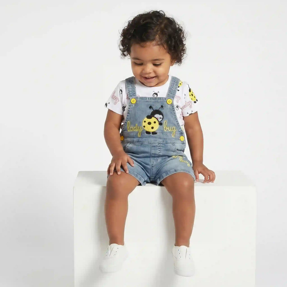 Denim Series – Ladybug Baby Set